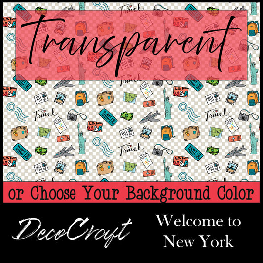 DecoCraft - Travel- Scattered - Welcome to New York
