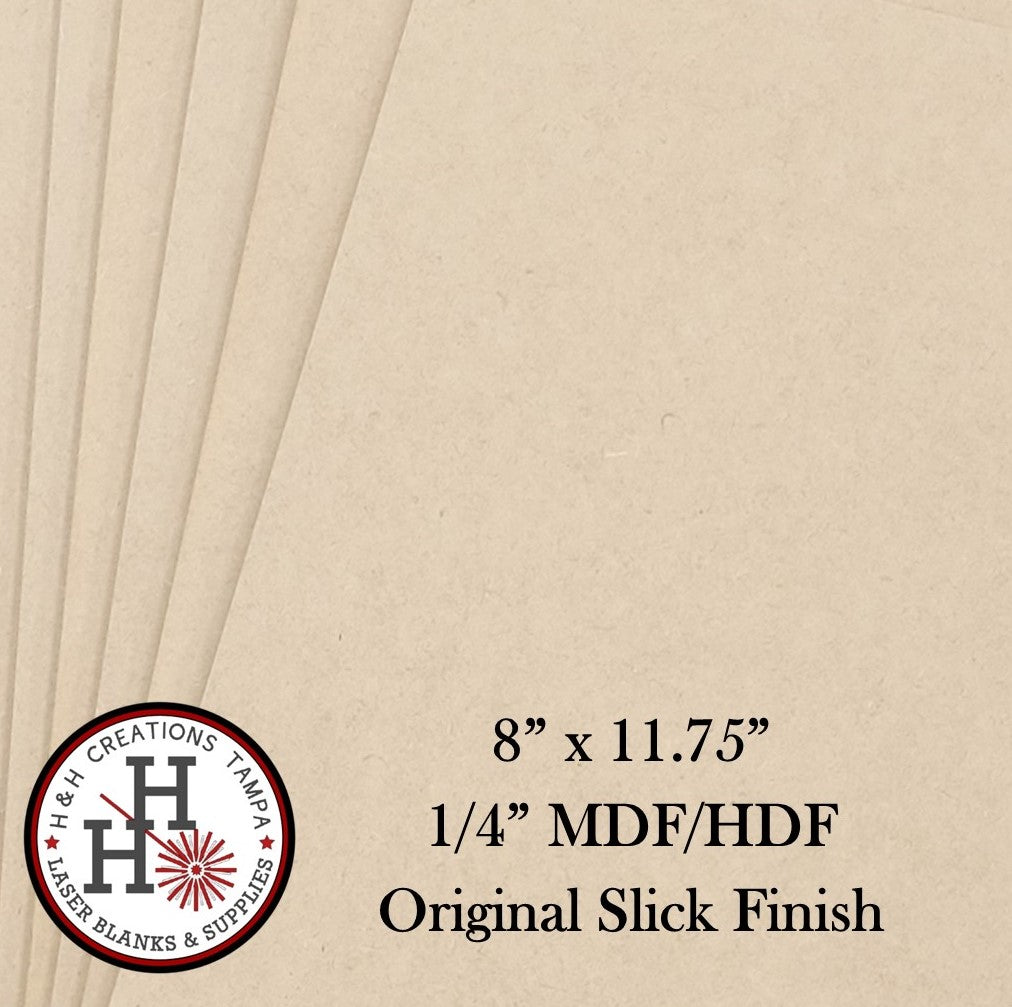 **Special - 1/4" Premium MDF/HDF Draft Board - Original Slick Finish - 8" x 11.75"
