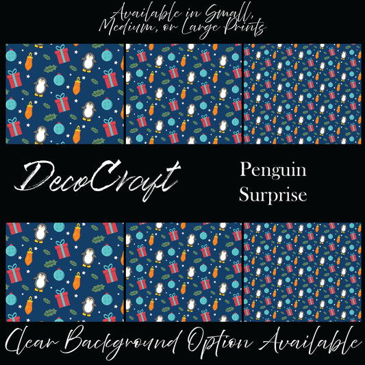 DecoCraft Christmas - Penguins - Penguin Surprise