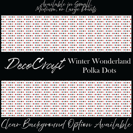 DecoCraft Christmas - Winter Wonderland - Polkadots