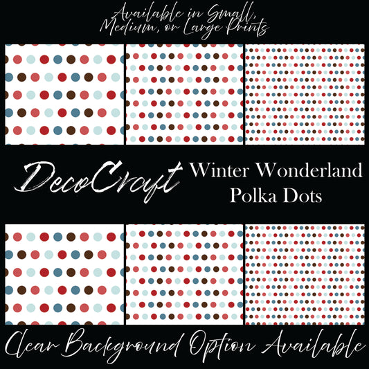 DecoCraft Christmas - Winter Wonderland - Polkadots