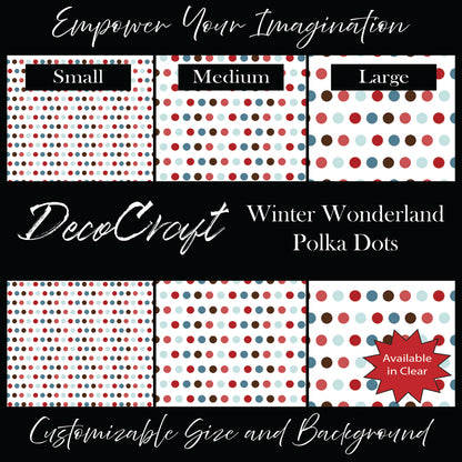 DecoCraft Christmas - Winter Wonderland - Polka Dots