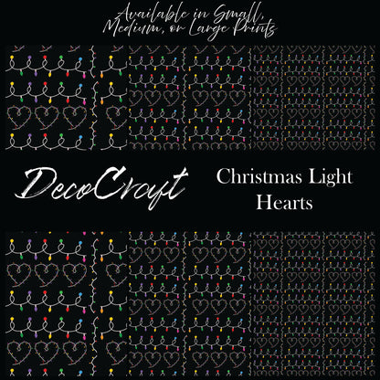 DecoCraft Christmas - Christmas Lights Color Hearts