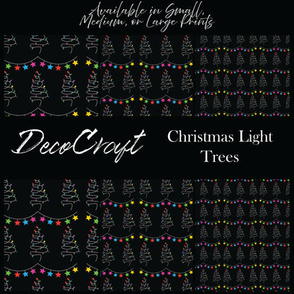 DecoCraft Christmas - Christmas Lights Color Trees