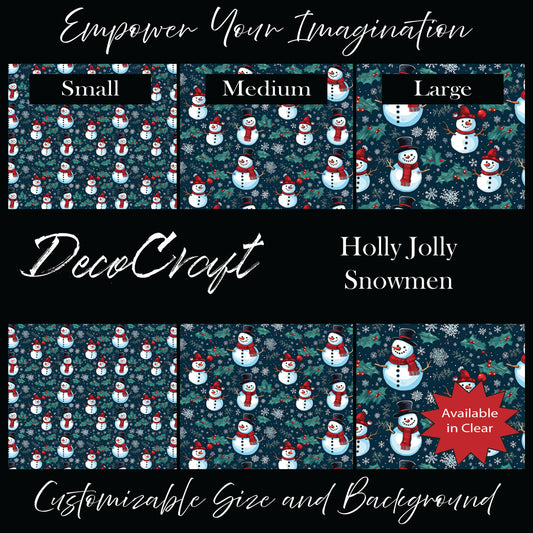 DecoCraft Christmas - Snowmen - Holly Jolly Snowmen