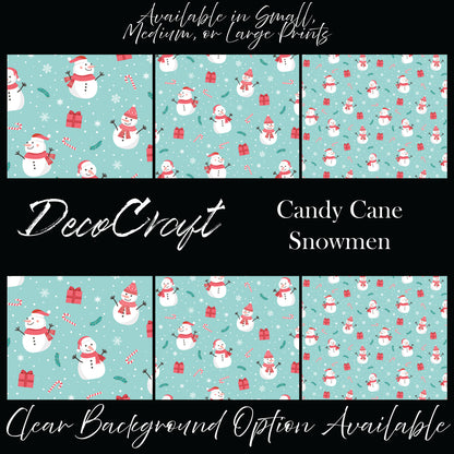 DecoCraft Christmas - Snowman - Candy Cane Snowmen