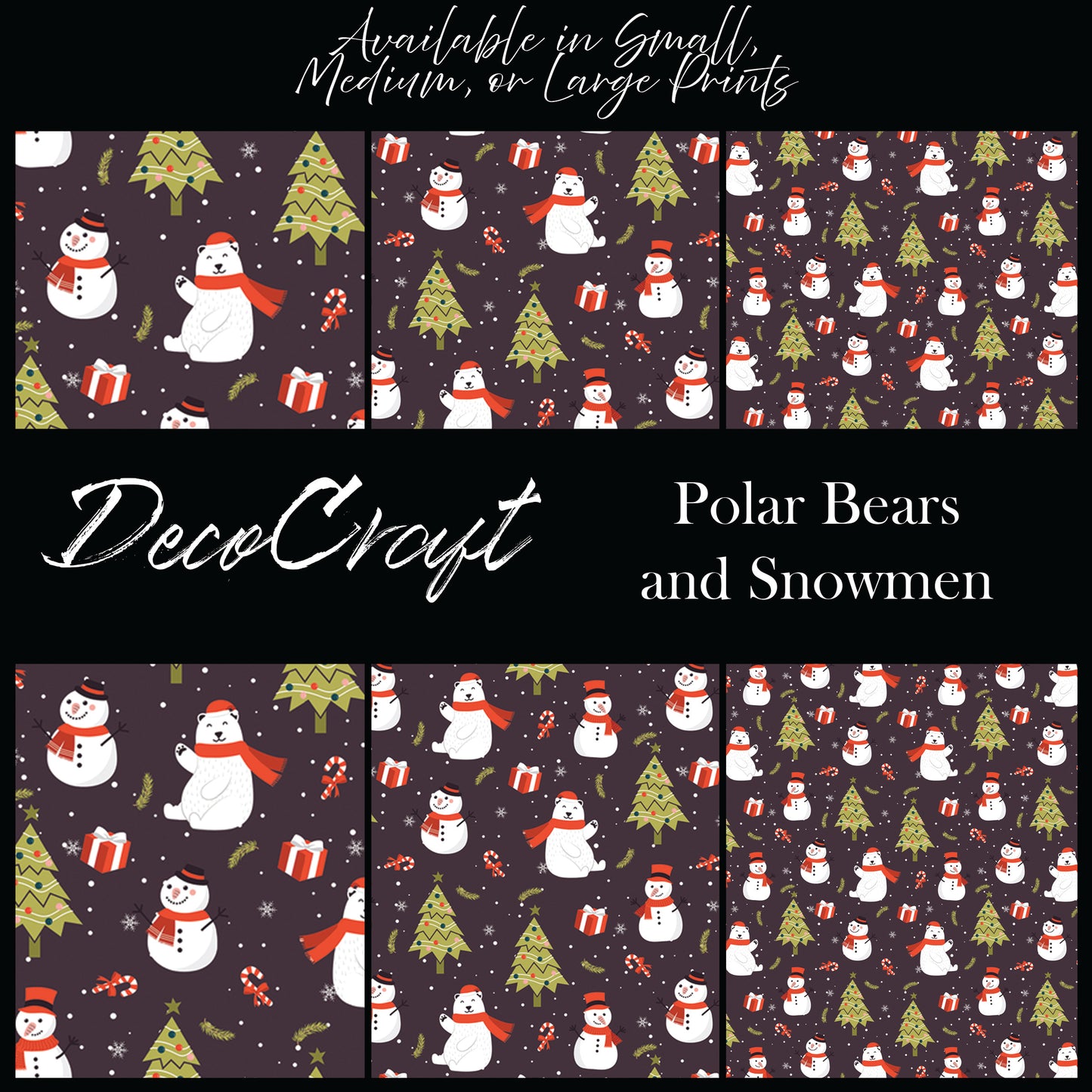 DecoCraft Christmas - Snowman - Polar Bears & Snowman