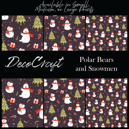 DecoCraft Christmas - Snowman - Polar Bears & Snowman