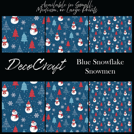 DecoCraft Christmas - Snowman - Snowflake Snowman Blue