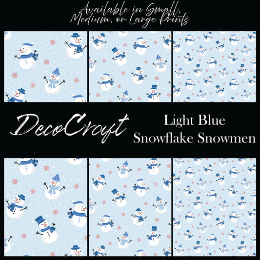 DecoCraft Christmas - Snowman - Snowflake Snowman Light Blue