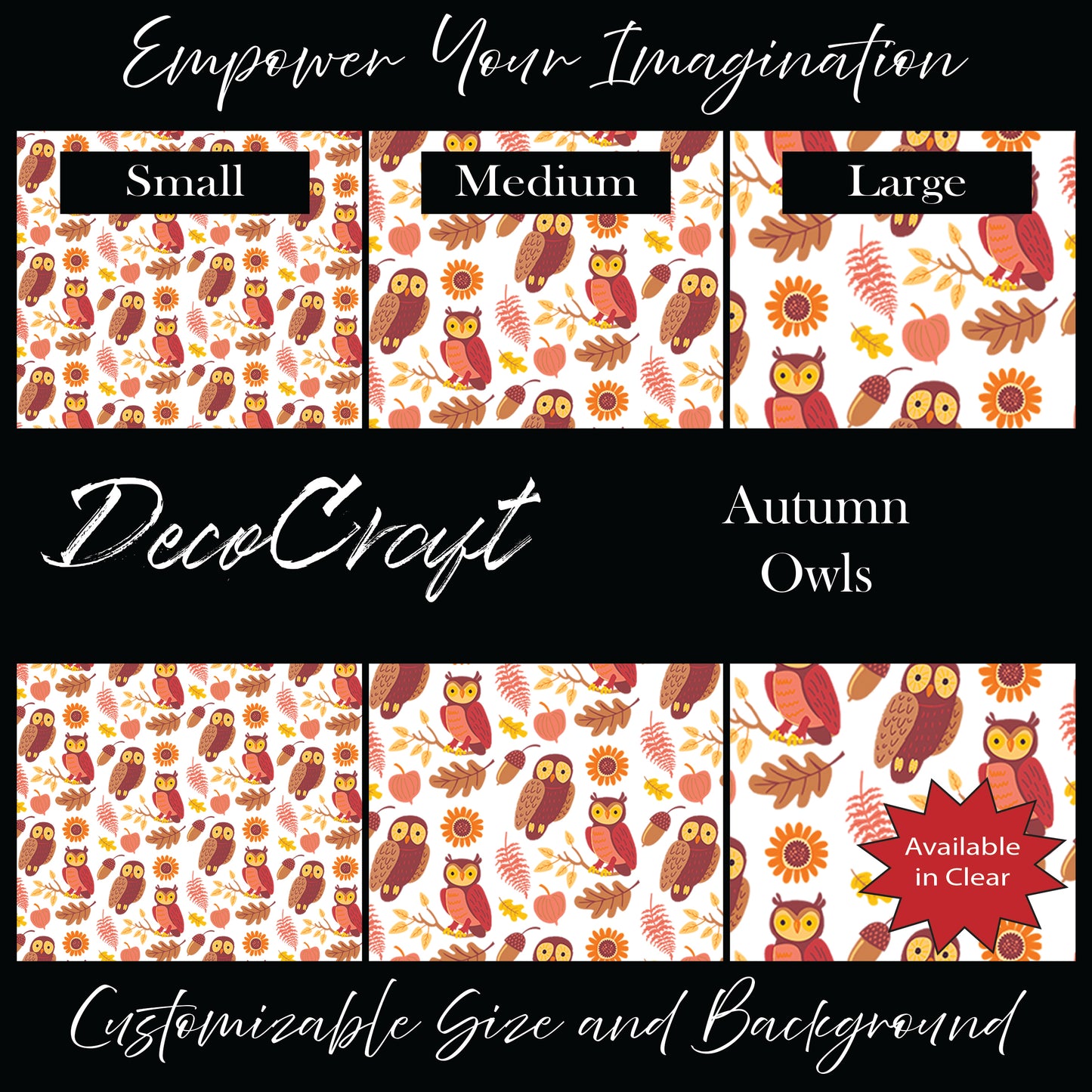 DecoCraft - Fall/Autumn - Autumn Owls