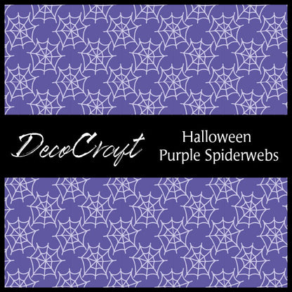 DecoCraft - Halloween - Purple Spiderwebs