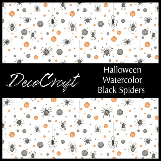 DecoCraft - Halloween - Watercolor Black Spiders