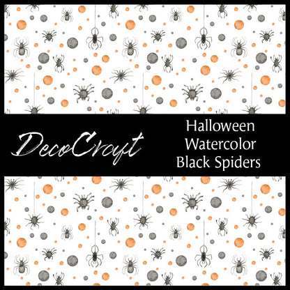 DecoCraft - Halloween - Watercolor Black Spiders