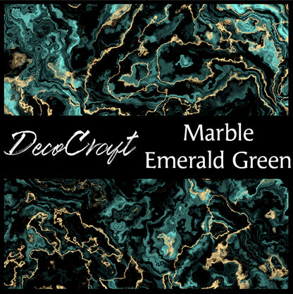DecoCraft - Marble - Emerald Green