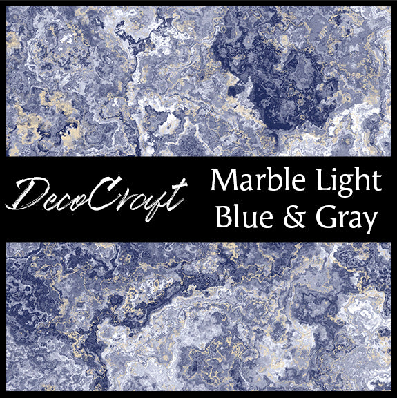 DecoCraft - Marble - Light Blue & Gray