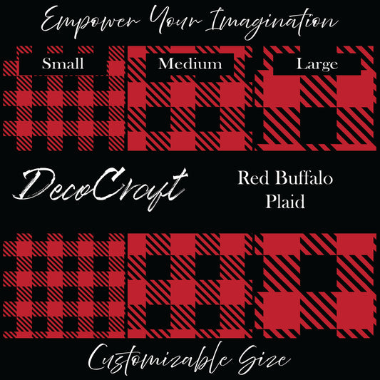 DecoCraft Christmas - Plaid - Red Buffalo Plaid