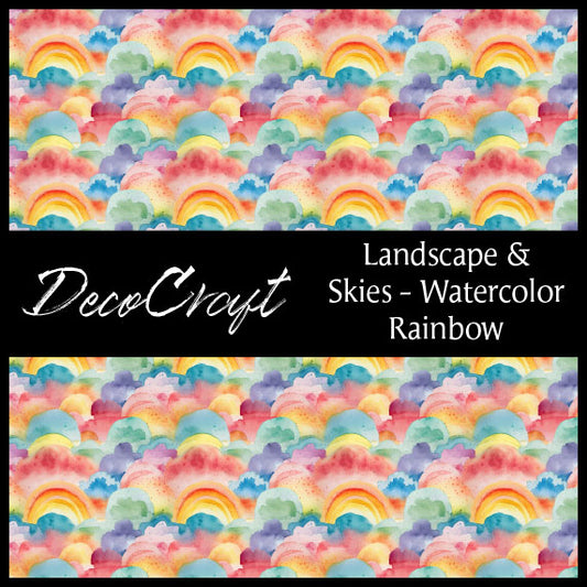 DecoCraft - Landscapes & Skies - Watercolor Rainbow