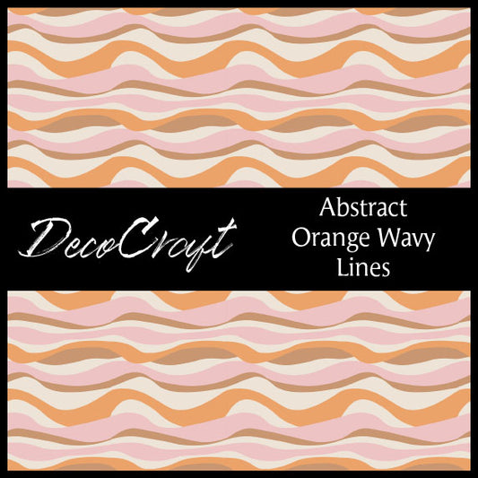 DecoCraft - Abstract - Orange Lines