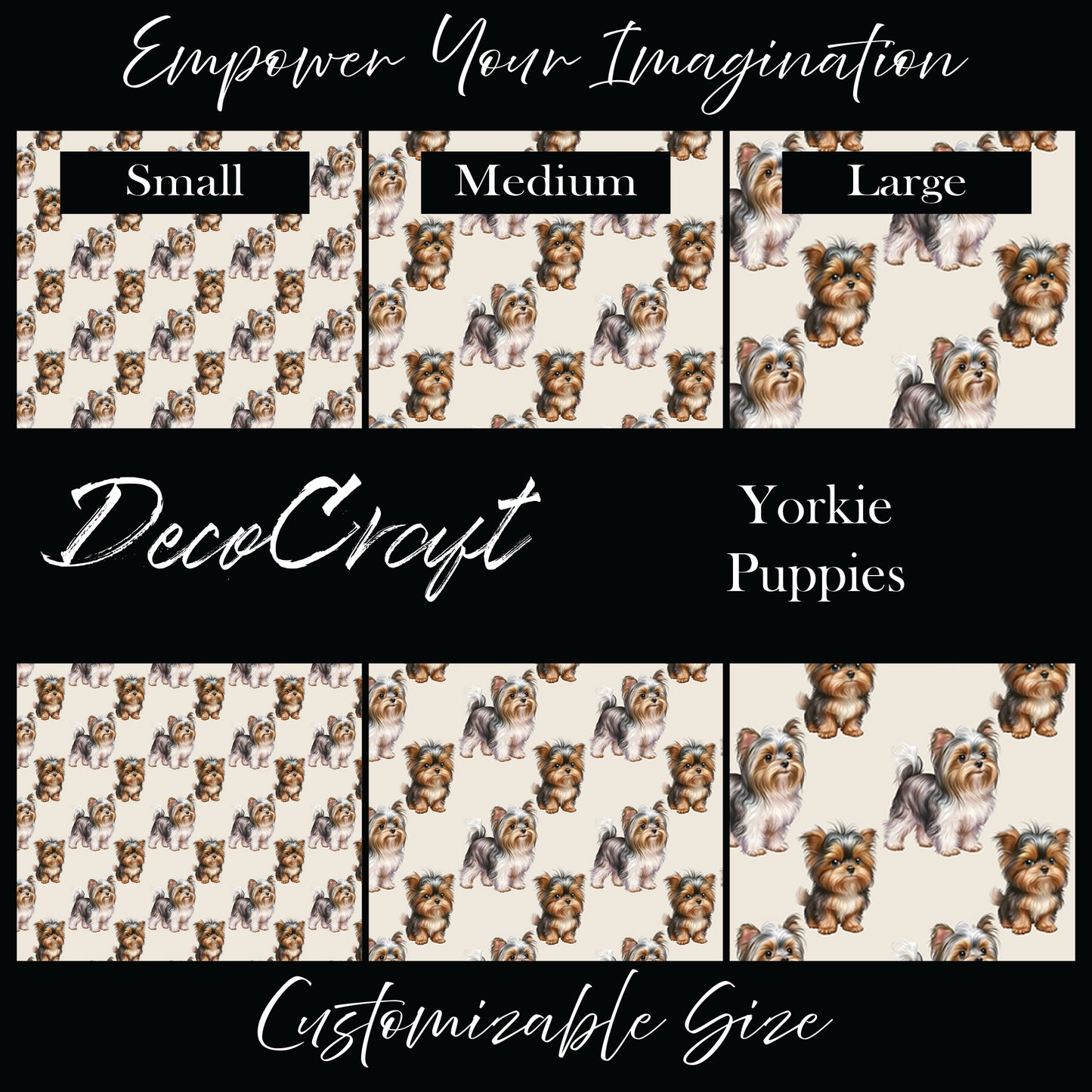 DecoCraft - Animals, Bugs, & Birds - Yorkie Puppies