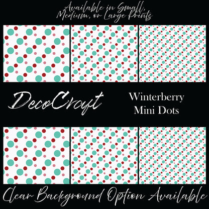 DecoCraft Christmas - Winterberry - Mini Dots