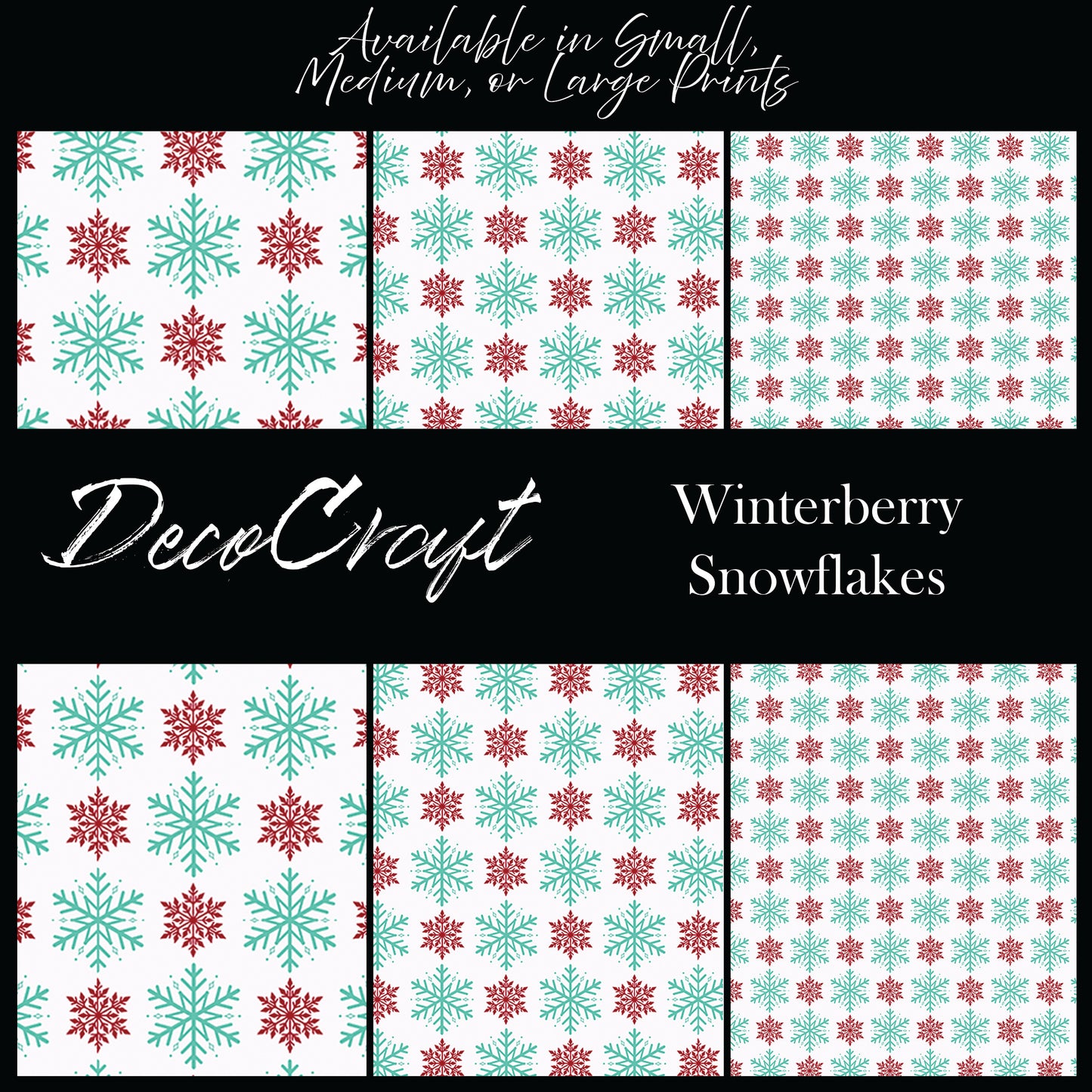 DecoCraft Christmas - Winterberry - Mini Snowflakes