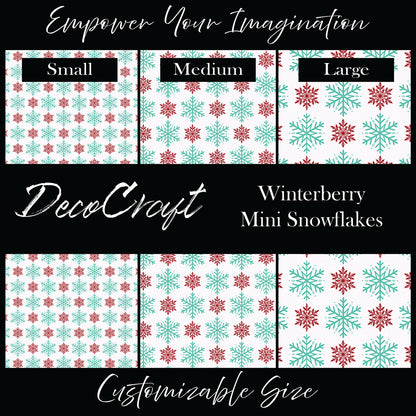 DecoCraft Christmas - Winterberry - Mini Snowflakes