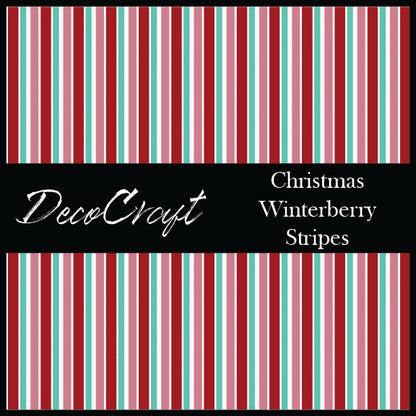 DecoCraft Christmas - Winterberry - Stripes