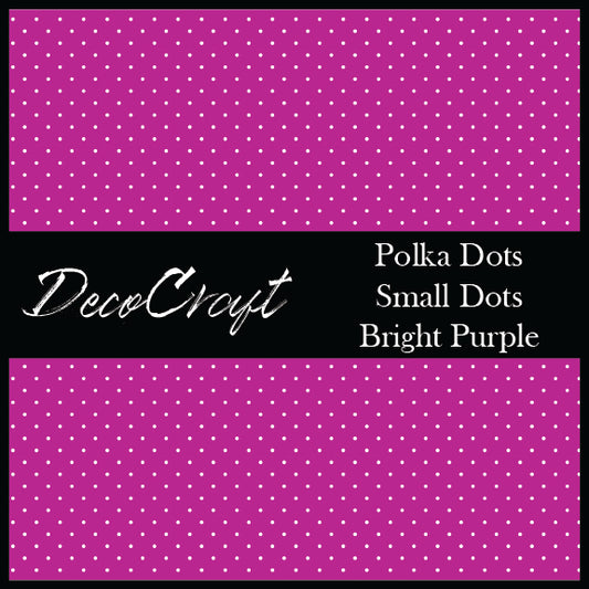 DecoCraft - Polka Dot - Bright Purple Small Dot