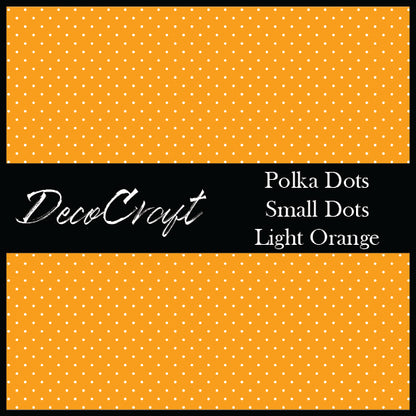 DecoCraft - Polka Dot - Light Orange Small Dot