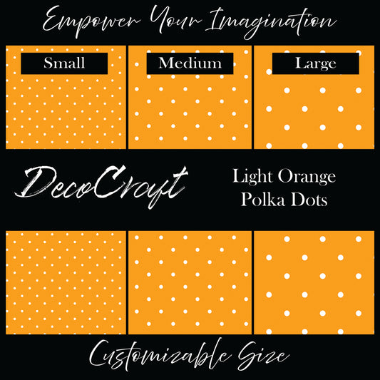 DecoCraft - Polka Dots - Light Orange