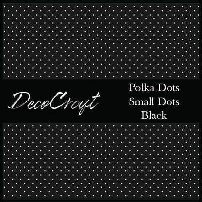 DecoCraft - Polka Dot - Black Small Dot