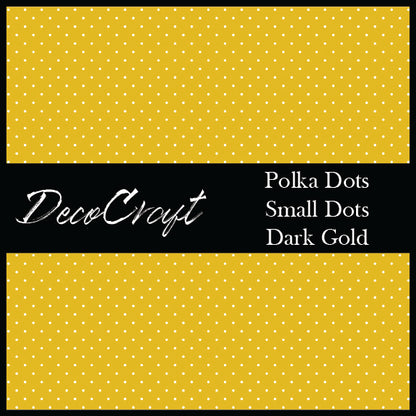 DecoCraft - Polka Dot - Dark Gold Small Dot