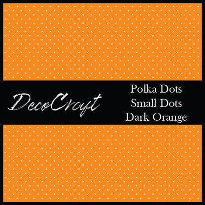 DecoCraft - Polka Dot - Dark Orange Small Dot