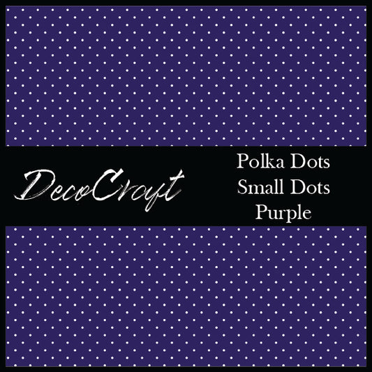 DecoCraft - Polka Dot - Purple Small Dot