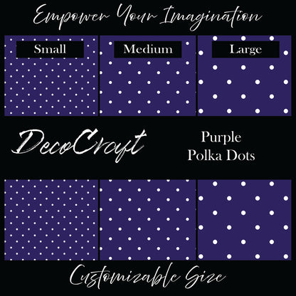 DecoCraft - Polka Dots - Purple