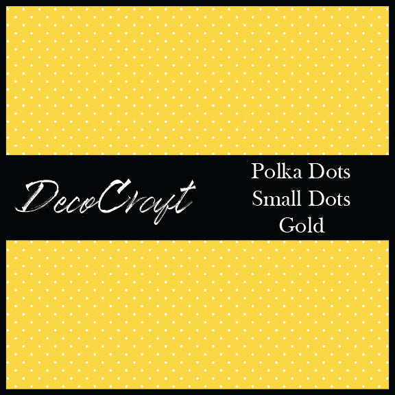 DecoCraft - Polka Dot - Gold Small Dot
