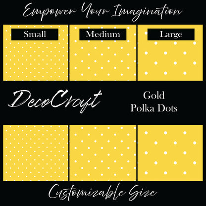 DecoCraft - Polka Dots - Gold