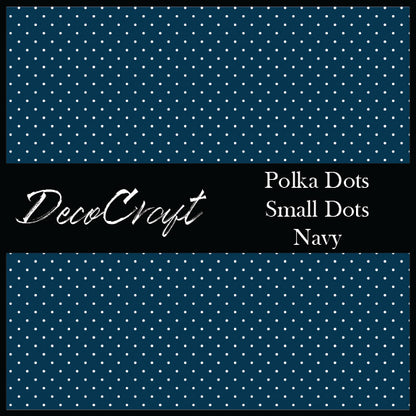 DecoCraft - Polka Dot - Navy Small Dot