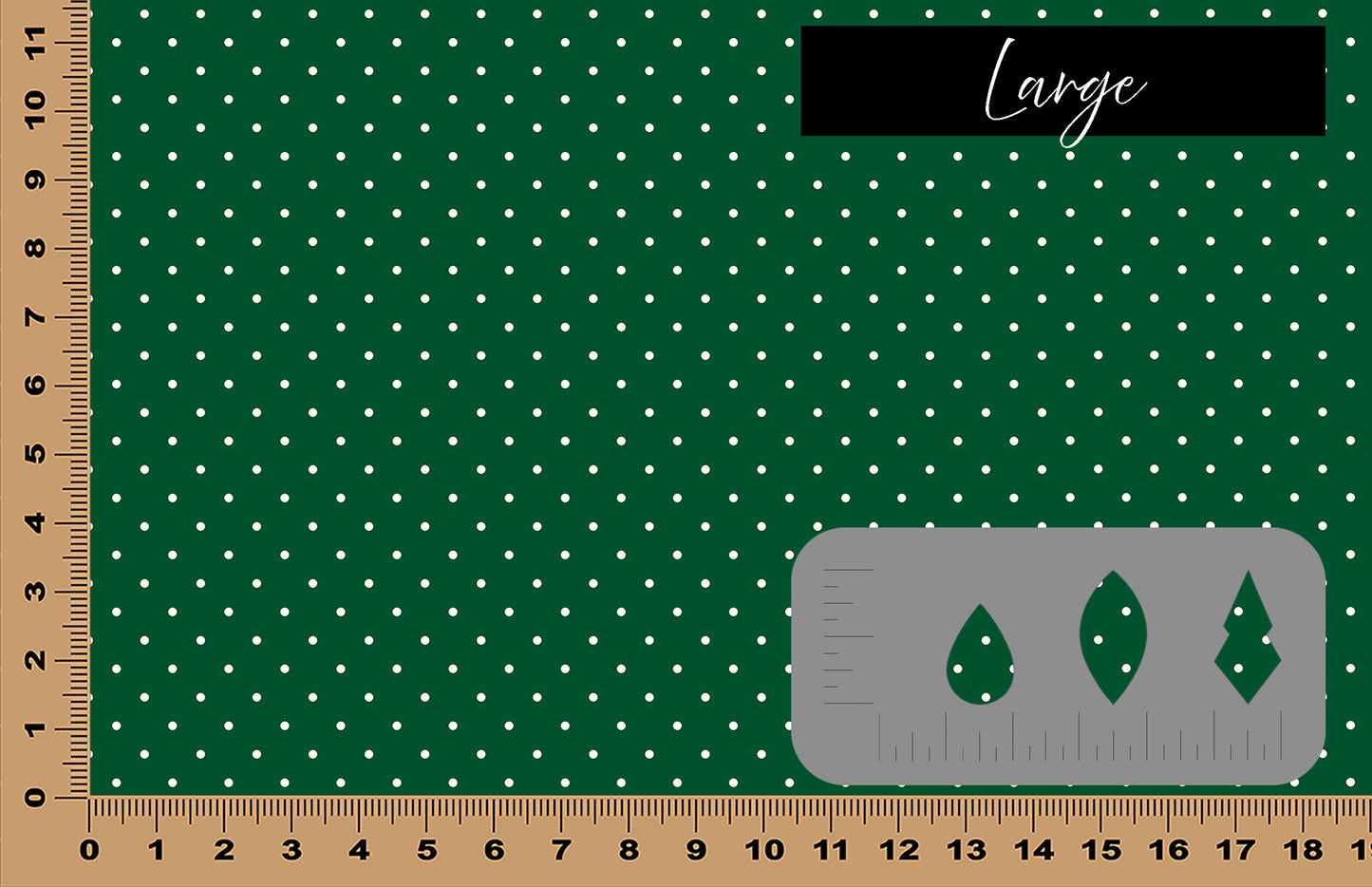 DecoCraft - Polka Dots - Dark Green