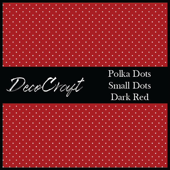 DecoCraft - Polka Dot - Dark Red Small Dot