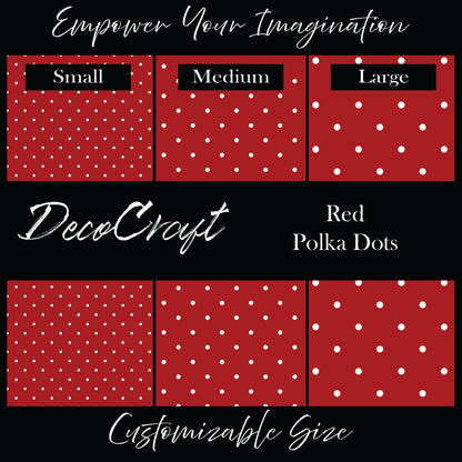 DecoCraft - Polka Dots - Dark Red