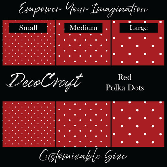 DecoCraft - Polka Dots - Dark Red