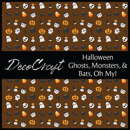 DecoCraft - Halloween - Ghost, Monsters Bats, Oh My!