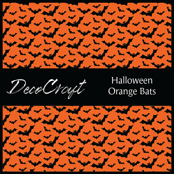 DecoCraft - Halloween - Orange Bats