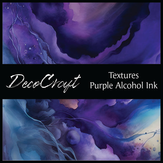 DecoCraft - Textures - Purple Alcohol Inks