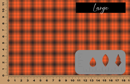 DecoCraft - Halloween - Orange and Black Plaid