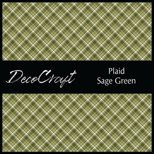 DecoCraft - Plaid - Sage Green