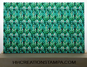 DecoCraft - Stained Glass - Art Deco - Emerald Green II