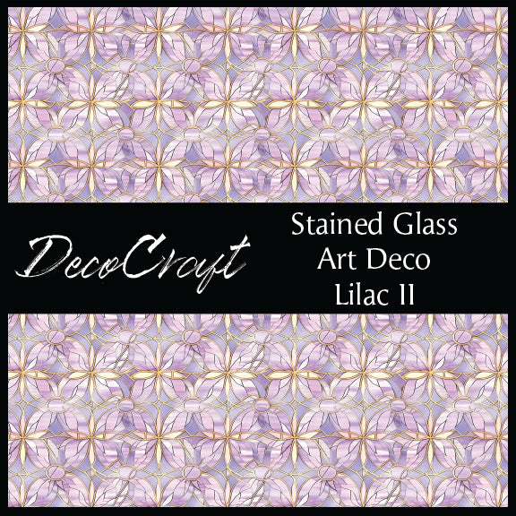 DecoCraft - Stained Glass - Art Deco - Lilac II